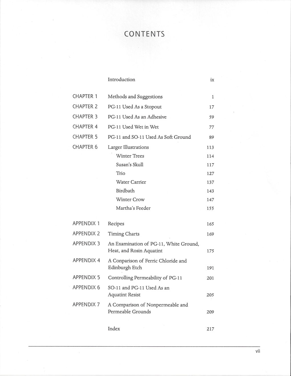 Table of Contents