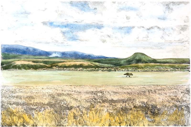 Two Trees, Giclee