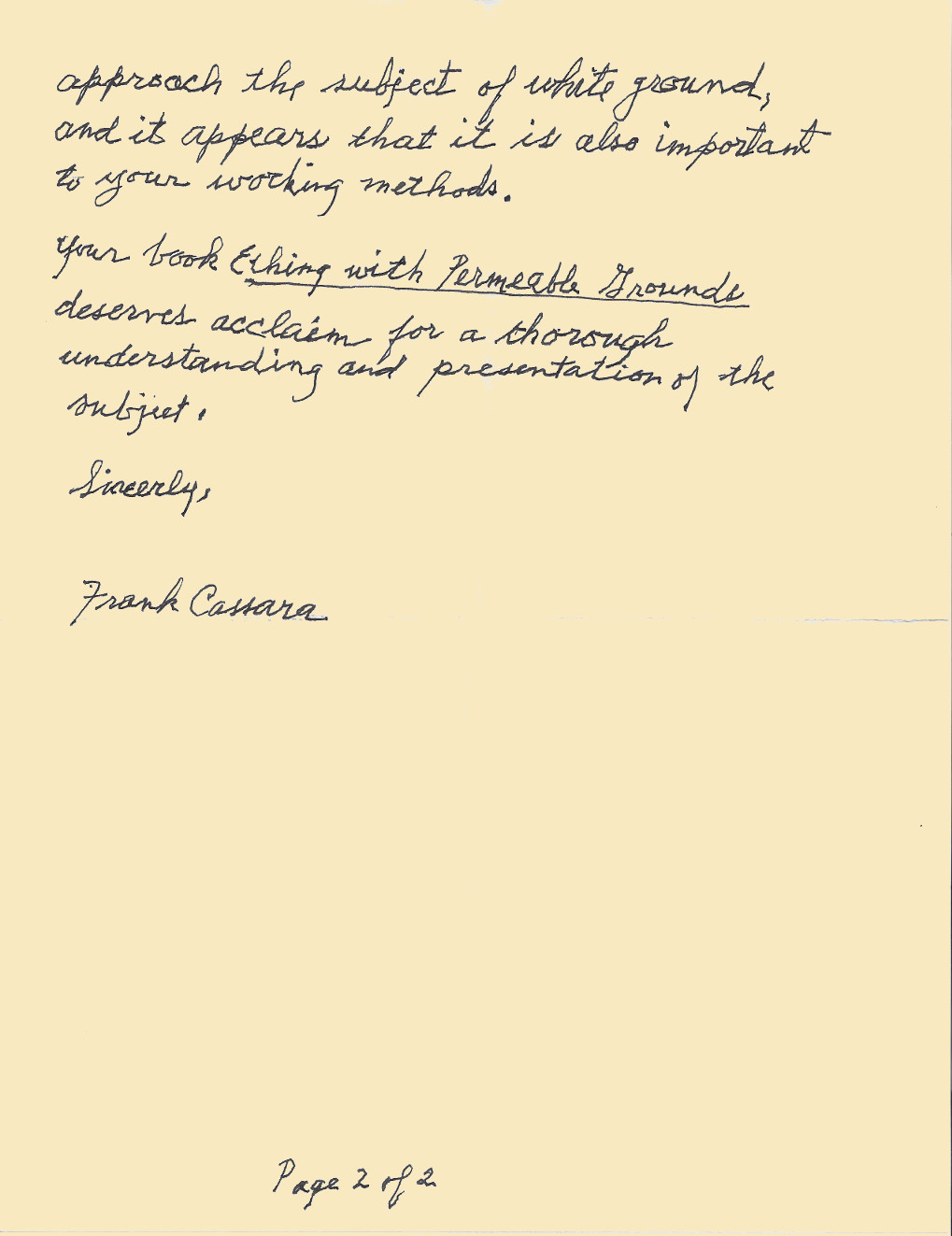 Cassara Letter Pg2